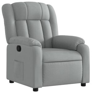 vidaXL Relaxfauteuil lichtgrijze stof