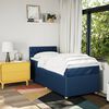 vidaXL Boxspring met matras stof blauw 90x190 cm