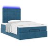 vidaXL Ottoman bed met matrassen en LED's 120x190cm fluweel