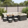 vidaXL Tuin Sofa Set 13 pcs Zwart poly rattan