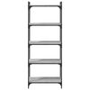 vidaXL Boekenkast 5-laags 60x30x154 cm bewerkt hout grijs sonoma