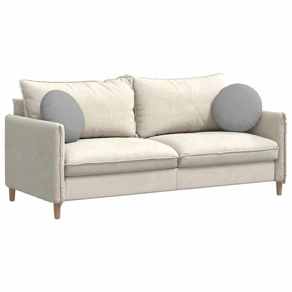 vidaXL Zitkussens 2 pcs Wolkengrijs &Oslash;40 x 13 cm Stof