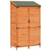 vidaXL Tuinschuur Bruin 106,5 x 56 x 176 cm Bewerkt hout