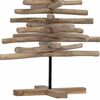 vidaXL Kerstboom met standaard Bruin 120 cm Massief teakhout