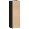 vidaXL Boekenkast Zwart Eiken 36x30x114 cm Bewerkt Hout
