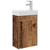 vidaXL Badkamermeubel met kraan Oud hout 40,5 x 22,5 x 62 cm