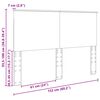 vidaXL Hoofdbord Grijs Sonoma 150 cm Bewerkt hout