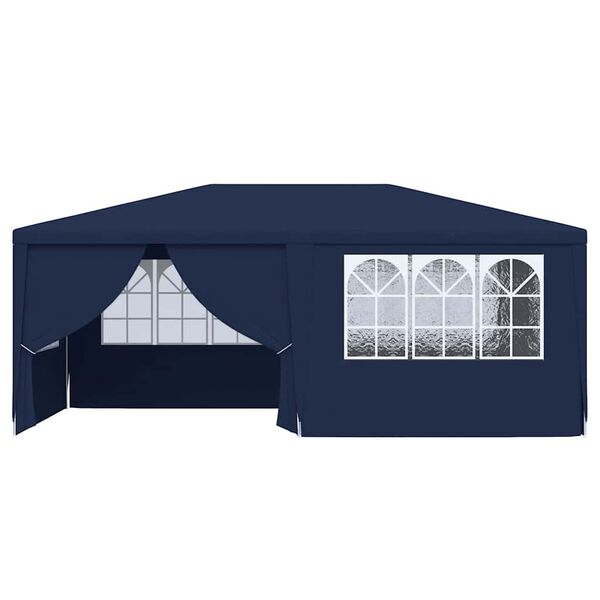 vidaXL Partytent met zijwanden professioneel 90 g/m² 4x6 m blauw