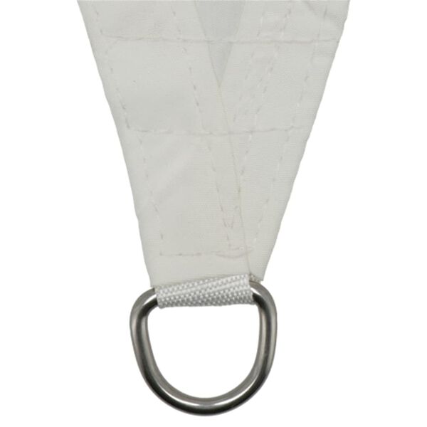 Livin'outdoor Schaduwdoek Como driehoekig 3,6x3,6 m polyester wit