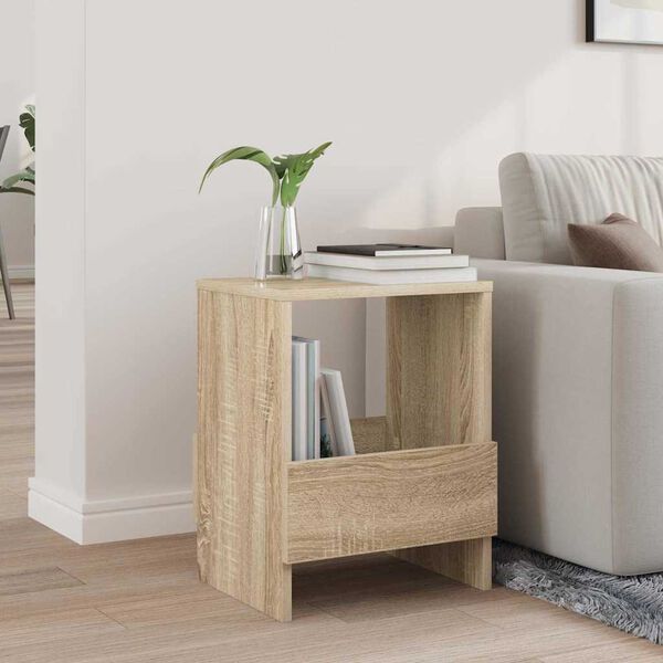 vidaXL Tijdschrift Rek Sonoma Eiken 35 x 30 x 45 cm