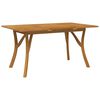 vidaXL Tuintafel 150x90x75 cm massief acaciahout