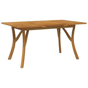 vidaXL Tuintafel 150x90x75 cm massief acaciahout