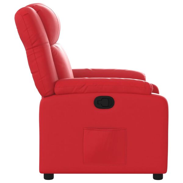 vidaXL Fauteuil verstelbaar kunstleer rood