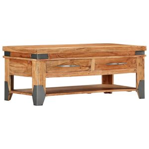 vidaXL Salontafel 110x52x45 cm massief acaciahout