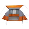 vidaXL Camping Tent met dak Grijs en Oranje 482 x 360 x 227 cm taft