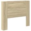 vidaXL Hoofdbord Kast met LED Sonoma Eiken Bewerkt hout