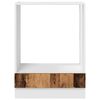 vidaXL Hangkast met opslag Oudhout 60 x 46 x 81,5 cm Bewerkt hout