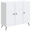 vidaXL Dressoir Wit 89 x 34,5 x 80 cm Bewerkt hout