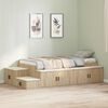 vidaXL Opbergbedframe met opslag Sonoma Eiken 100 cm Bewerkt hout