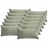 vidaXL Kussensloop 12 st HOUTEN Groen 40 x 80 cm Chenille Stof