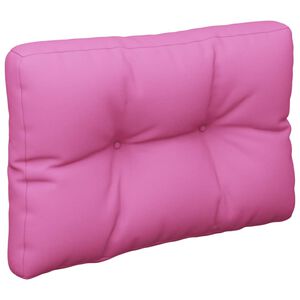 vidaXL Palletkussens 60x40x12 cm stof roze