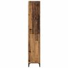 vidaXL Hoge kast Oud Hout 69,5 x 34 x 180 cm Bewerkt hout