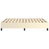 vidaXL Bedframe kunstleer crèmekleurig 140x200 cm