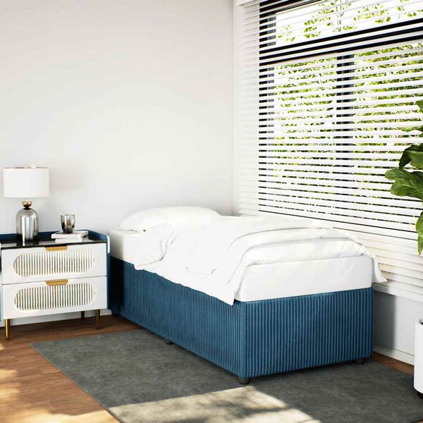 vidaXL Bedframe fluweel blauw 80x200 cm