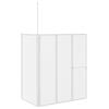 vidaXL Bad Scheidingswand Mat 120 x 70 x 137 cm Aluminium