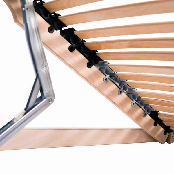 vidaXL Lattenbodem Bruin 140 x 190 cm Massief beukenhout