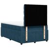 vidaXL Boxspring met matras fluweel blauw 120x200 cm