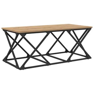 vidaXL Salontafel Artisan Eiken 100 x 49 x 40 cm Bewerkt hout