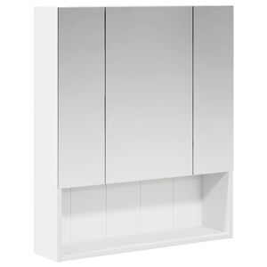 vidaXL Badkamer spiegelkast Wit 60 x 14.5 x 70 cm Bewerkt hout