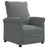 vidaXL Fauteuil verstelbaar stof donkergrijs