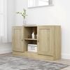 vidaXL Dressoir 120x30,5x70 cm bewerkt hout sonoma eikenkleurig