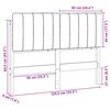 vidaXL Gestoffeerd hoofdbord Bruin en zwart 120 cm Massief grenenhout