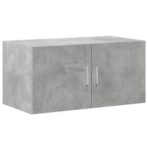 vidaXL Wandkast 80x42,5x40 cm bewerkt hout betongrijs