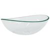 vidaXL Wasbak 54,5x35x15,5 cm gehard glas transparant