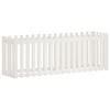 vidaXL Plantenbak verhoogd hekontwerp 200x50x70 cm grenenhout wit