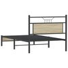 vidaXL Bedframe zonder matras 107x203cm spaanplaat sonoma eikenkleurig