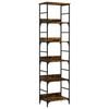 vidaXL Boekenrek 50x33x188,5 cm bewerkt hout gerookt eikenkleurig