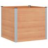 vidaXL Verhoogde plantenbak Bruin 100 x 100 x 91 cm WPC en Aluminium