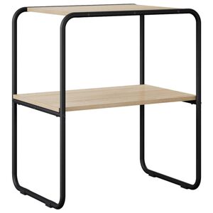 vidaXL Wandtafel Sonoma Eiken 60 x 42,5 x 70 cm Bewerkt hout