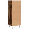 vidaXL Hoge kast 40x36x110 cm bewerkt hout gerookt eiken