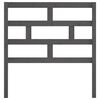 vidaXL Hoofdbord 106x4x100 cm massief grenenhout grijs