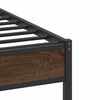 vidaXL Bedframe zonder matras bewerkt hout bruin eikenkleur 90x190 cm