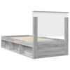 vidaXL Bedframe Grijs Sonoma 100 x 200 cm Massief grenenhout