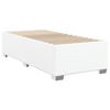 vidaXL Boxspring met matras kunstleer wit 90x190 cm