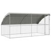 vidaXL Hondenhok 2 pcs Zilver 4 x 2 x 2 m Gegalvaniseerd staal