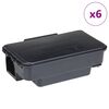 vidaXL Muizenvallen 6 st 22x12,5x7,5 cm zwart